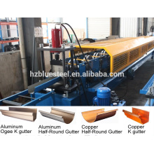 Horizontale Bogen Bogen Gutter Produktionslinie, Half Round Gutter Making Machine, Metall Arc Bogen Gutter Making Machine